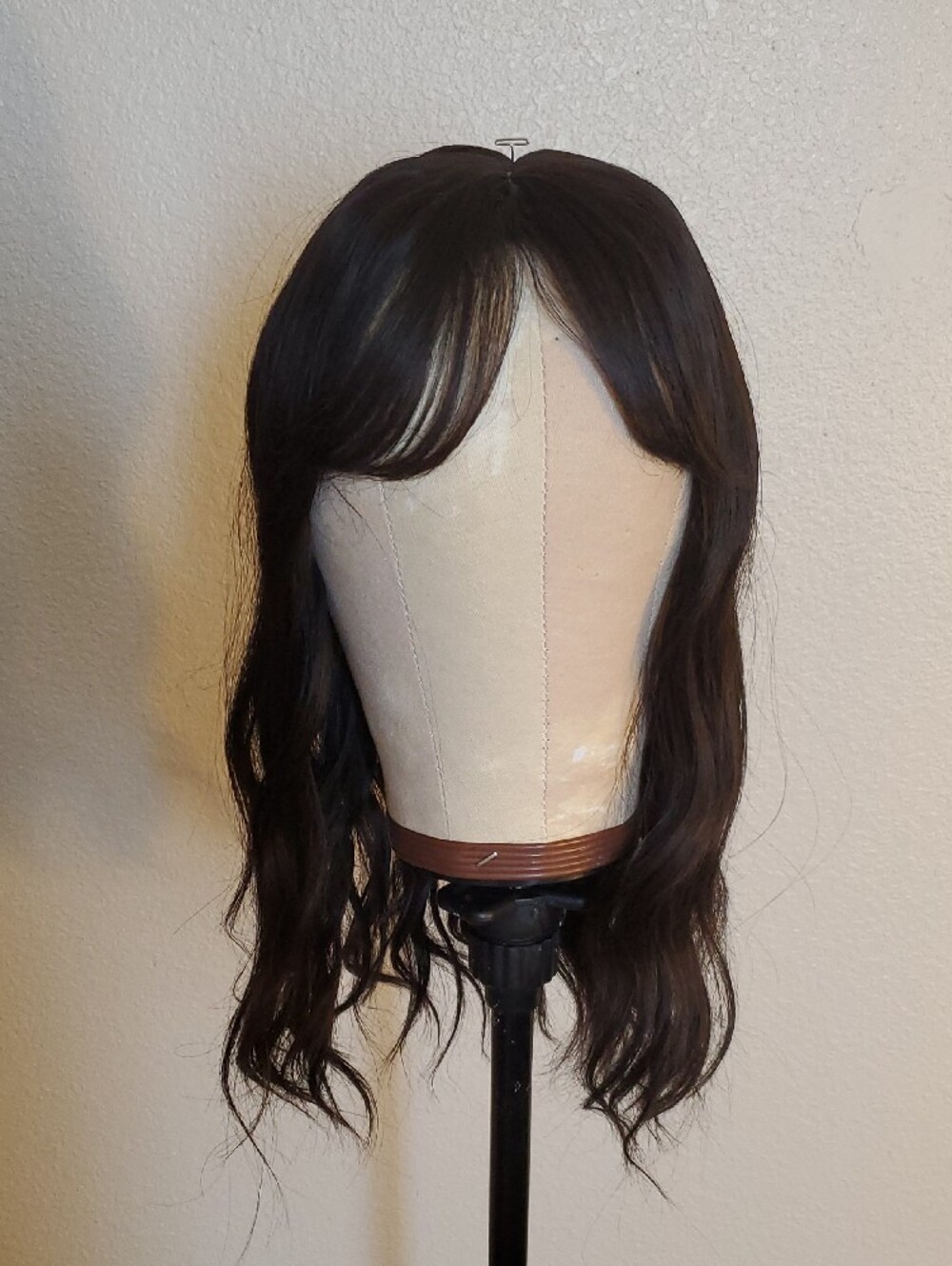 Virgin Human Hair V-Part Wig with Hair Topper - Picture 15 of 15
